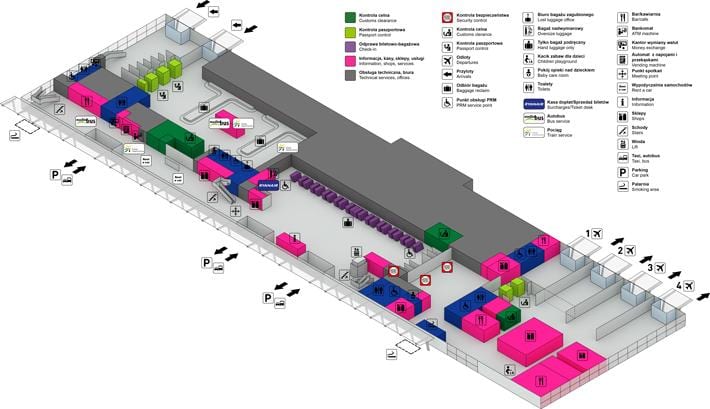 Mapa Varšava modlin 
