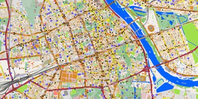 Mapa Varšava offline 