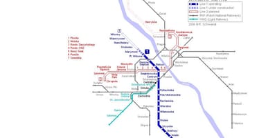 Varšava podzemní mapa